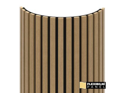 flexibilni obkladovy panel dub eterna mdf 2750x604x17 mm