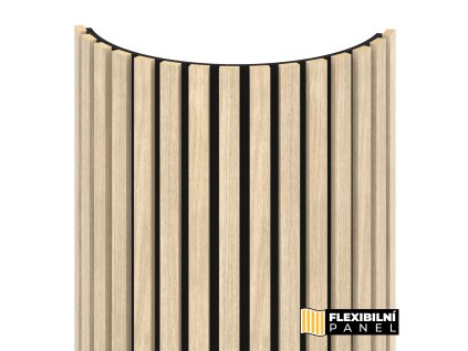 flexibilni obkladovy panel dub sedy mdf 2750x604x17 mm