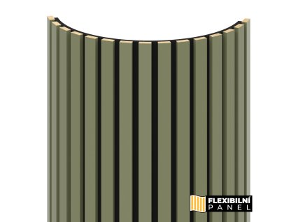 flexibilni obkladovy panel oliva mdf 2750x604x17 mm