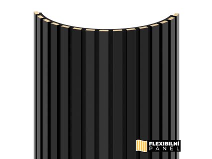 flexibilni obkladovy panel cerna mdf 2750x604x17 mm