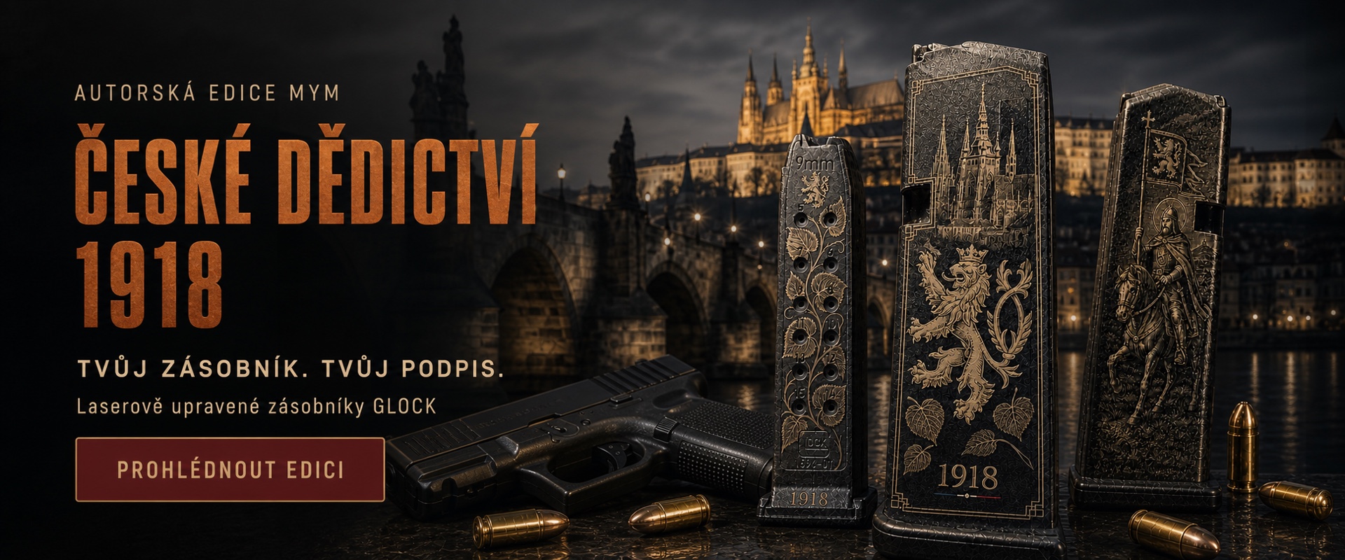Dědictví 1918 - Gravírované zásobníky