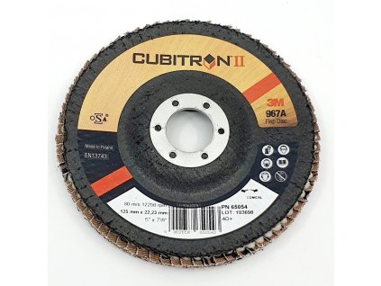 3M 65054 Cubitron™ II Lamelový kotúč 967A kónický, 125 mm x 22 mm