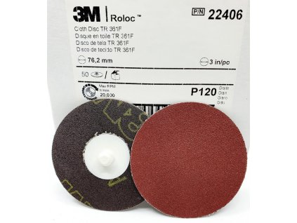 3M 22406, plátený disk, Roloc, 361F, 76mm, P120