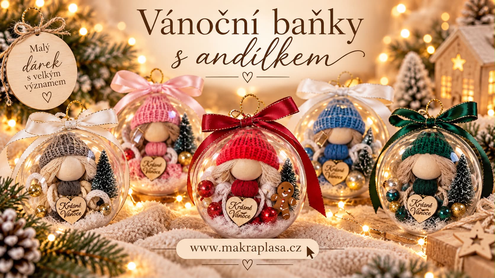 Baňka s andílkem