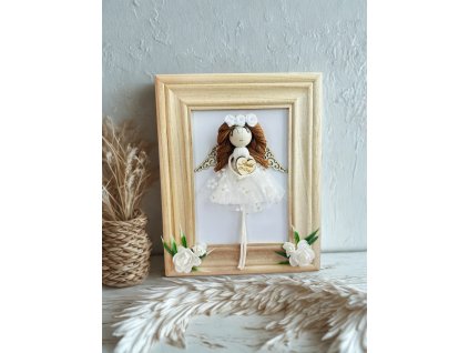 anděl v dřevorámu (4)