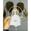 Macrame anděl v kruhu