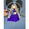 Macrame anděl v kruhu