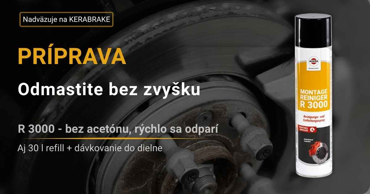 MONTAGEREINIGER R 3000: príprava povrchu bez zvyšku (pred KERABRAKE)