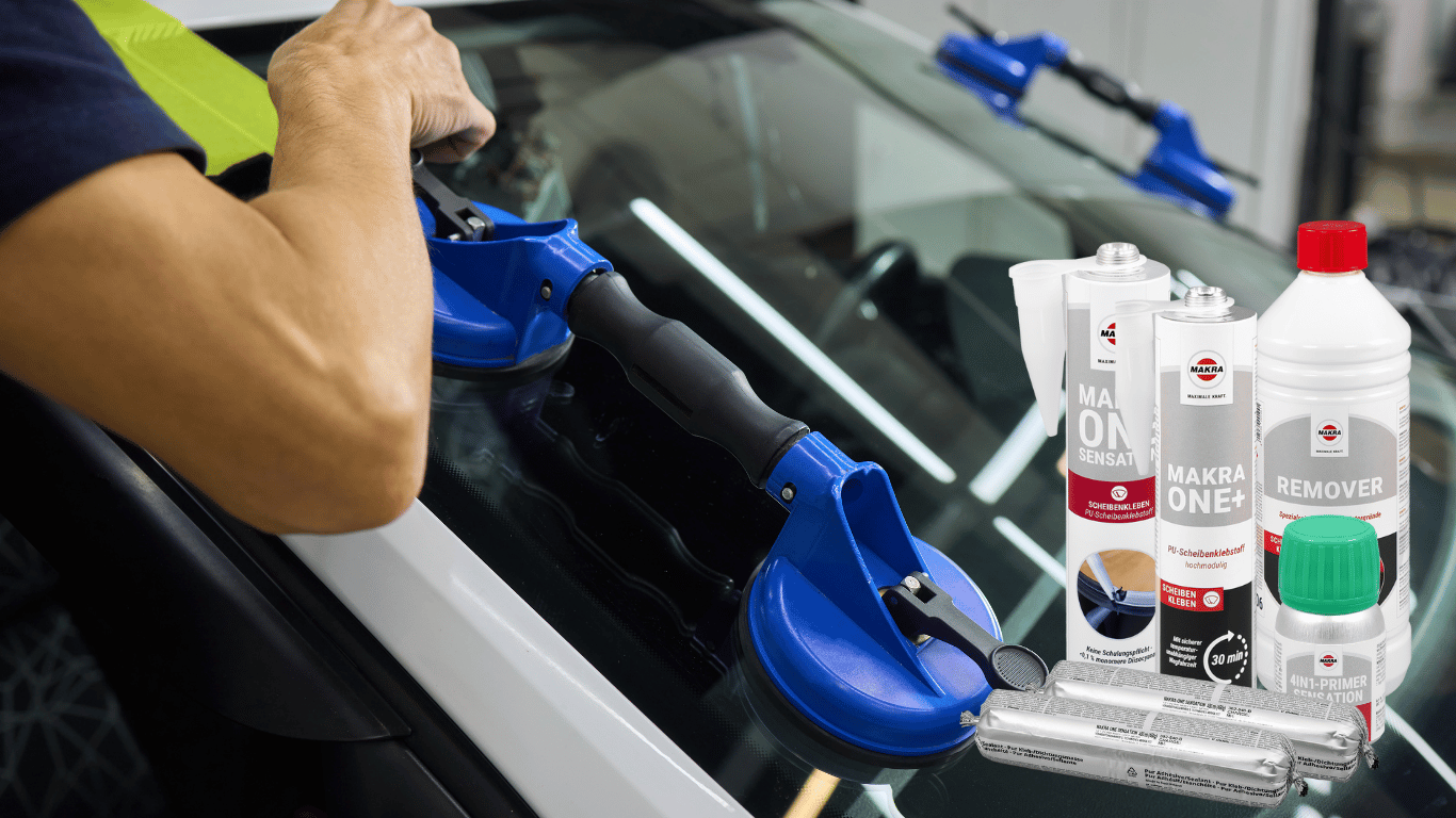 Montáž autoskla prísavkami – profesionálna chémia pre lepenie skiel