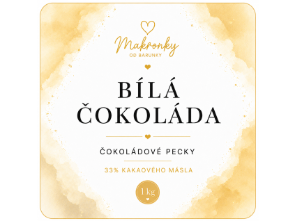 Bílá čokoláda 33 % 1 kg
