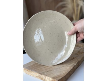 sleva - Talíř tečkovaný ø24cm, šmouha