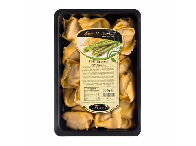 Čerstvé tortelloni plněné česnekem a chřestem 500 g