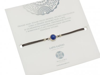 Provázkové náramky lapis lazuli