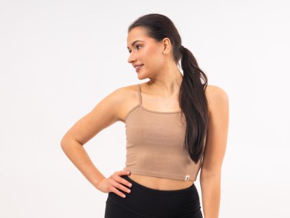 Bamusový crop top s mantrou MalaBo