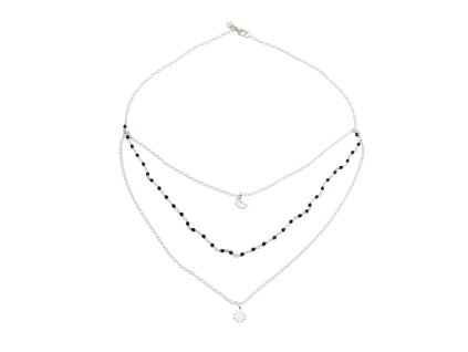 Stříbrný řetízek měsíc a slunce MalaBo