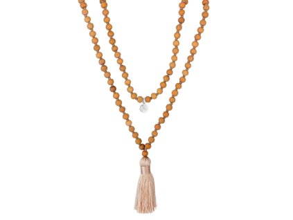 Meditační náhrdelník Santalové dřevo MalaBo