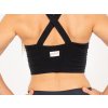 Sportovní podprsenka na jógu černá back mantra