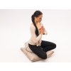 Meditační polštář set len natural přírodní MalaBo
