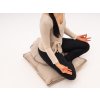 Meditační polštář set len natural MalaBo