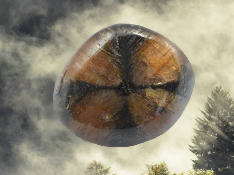 Chiastolit - mocný křížový kámen