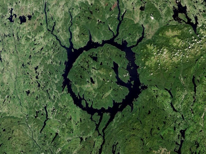 Impaktní kráter Manicouagan
