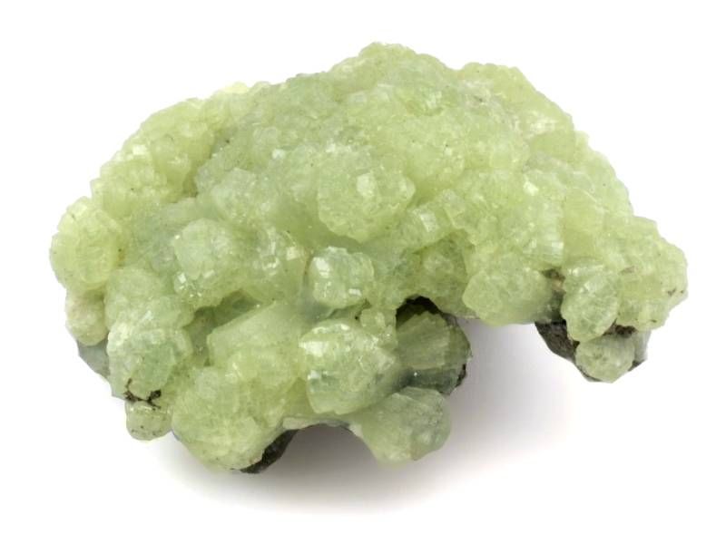 Prehnit, minerál zelenkavé barvy