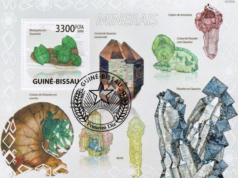 Minerály na poštovních známkách