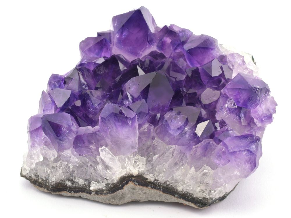 Pravý přírodní fialový ametyst – drúza z Uruguaye.