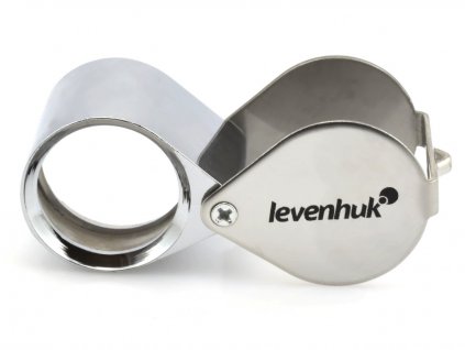 Mineralogická tripletová lupa 10× vhodná pro detailní zkoumání minerálů.