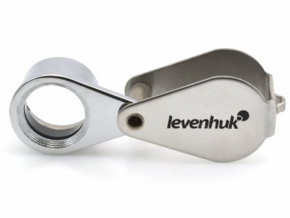 Skládací lupa Levenhuk 20x pro šperkaře a sběratele minerálů.