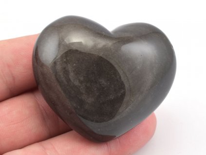 obsidian stribrny srdce 6