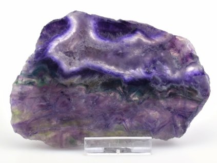 Fluoritová destička s harmonickým prolínáním barev.