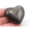 obsidian stribrny srdce 16c