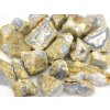 Surové kameny modrého chalcedonu z Malawi, 1 kg, velikost kamenů 3 až 8 cm.