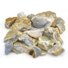 Surový modrý chalcedon z Malawi, 1 kg kamenů v různých velikostech od 3 do 8 cm.