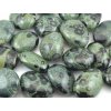 Kameny kambaba s typickými tmavě zelenými vzory, kvalitně tromlované, 4–5 cm.