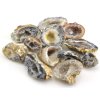 Balení 200g přírodních peříčkových achátů z Brazílie o velikosti 2–5 cm s jemnými vzory.
