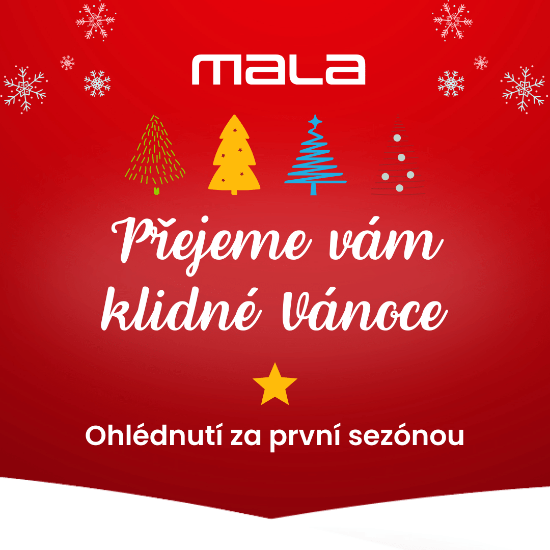 Závěrečné ohlédnutí za první sezónou Maly, aneb přejeme vám klidné Vánoce