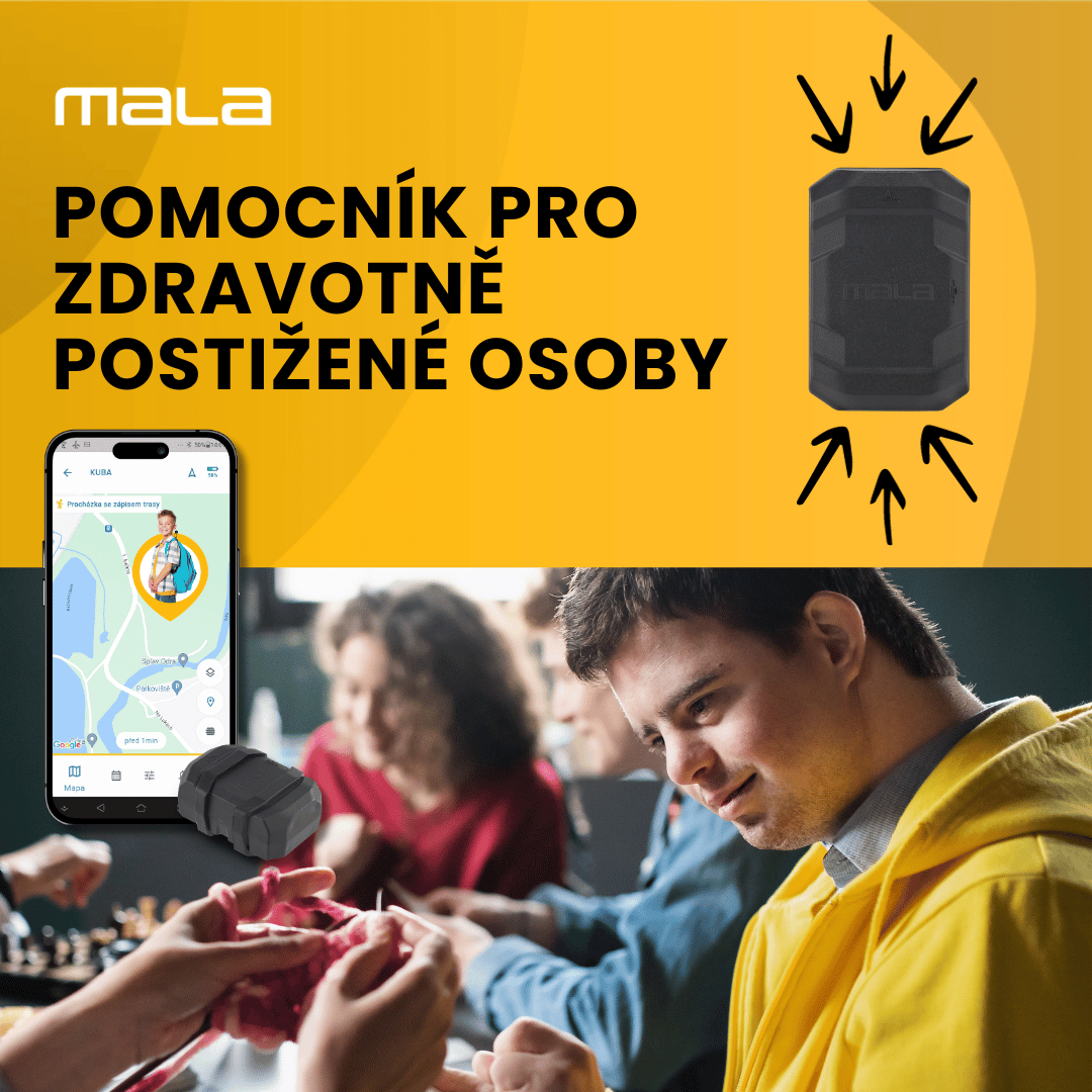 GPS tracker Mala pro osobní použití - pomocník pro zdravotně postižené osoby