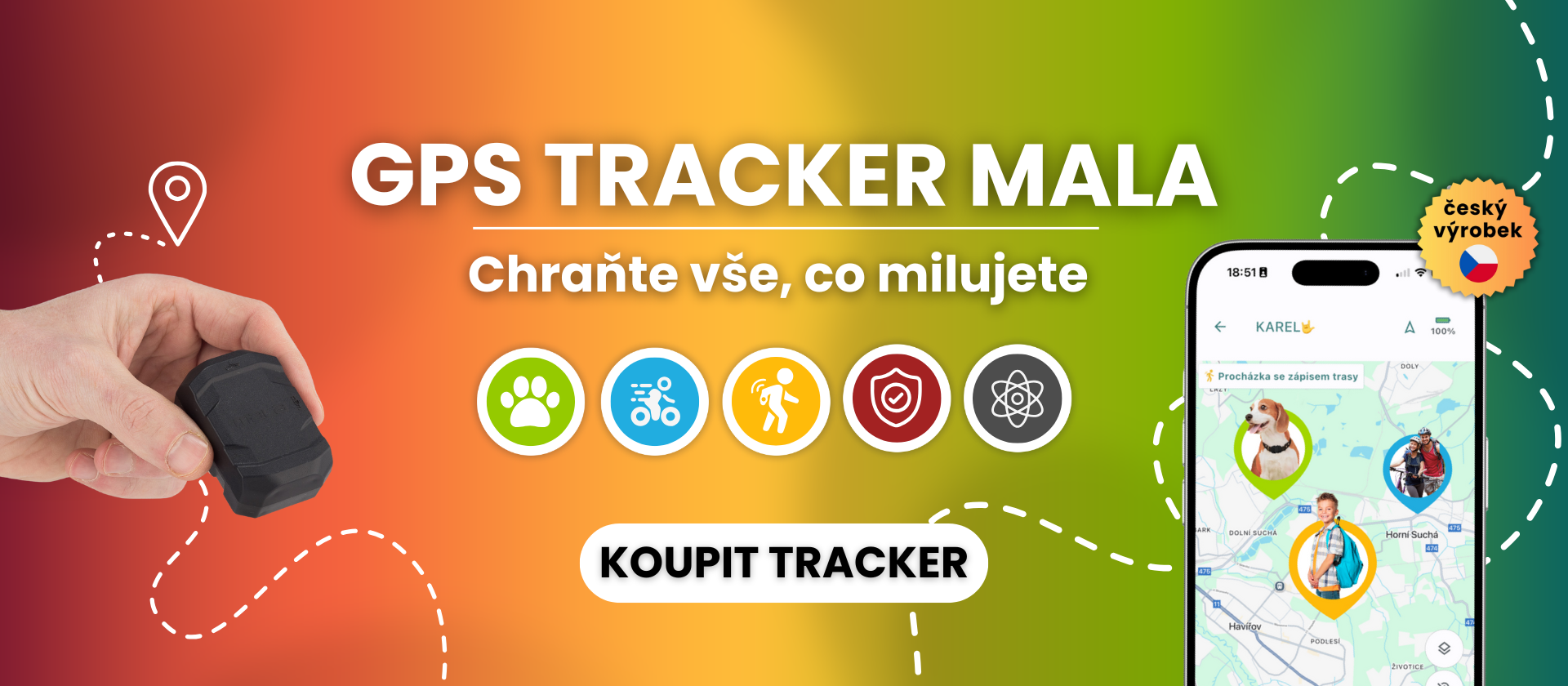 GPS tracker Mala