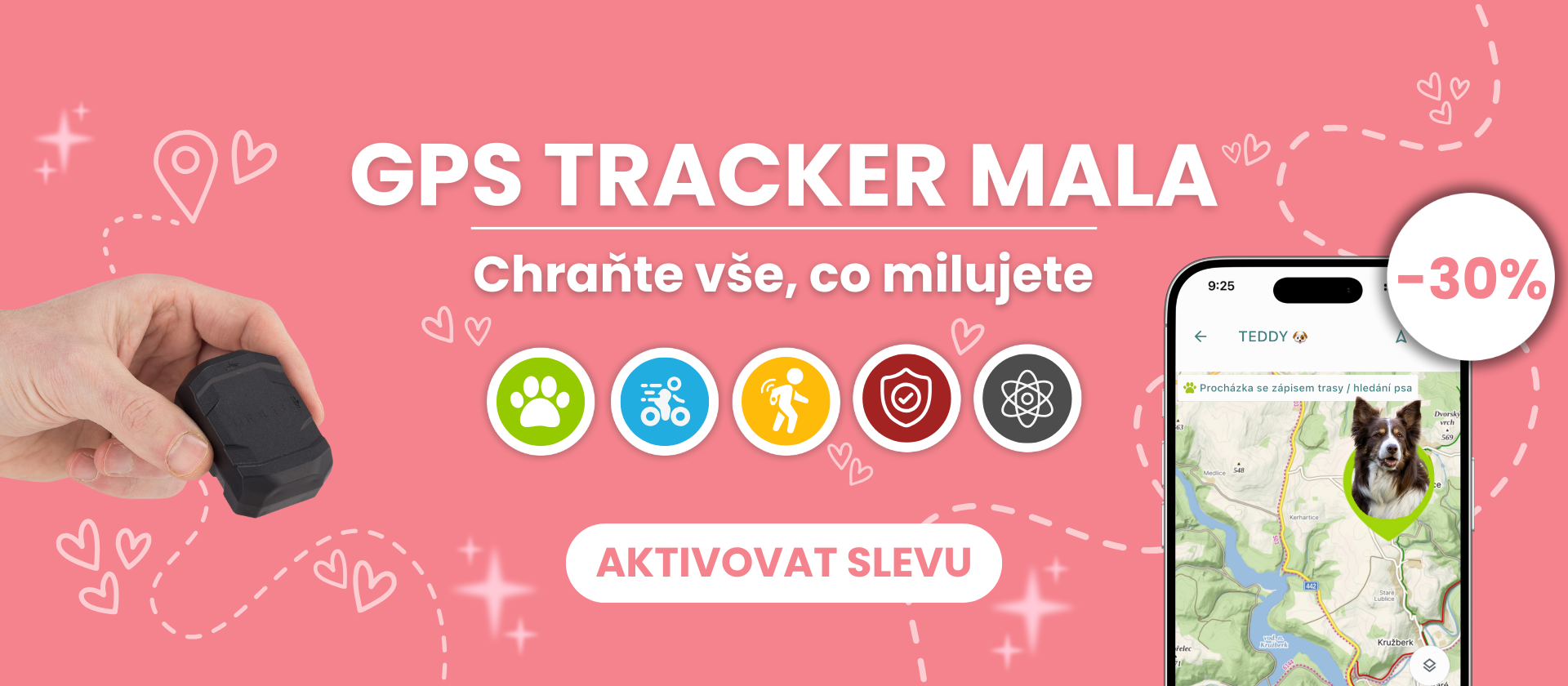 Mala GPS tracker - Valentýn