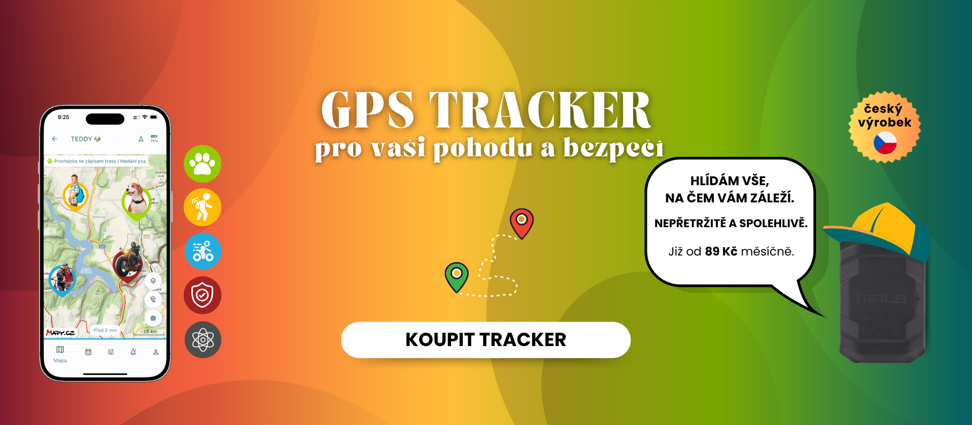 GPS tracker Mala