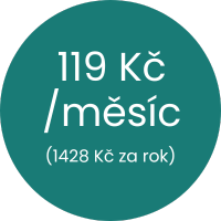 roční předplatné premium 119 Kč za měsíc
