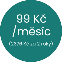 2leté předplatné premium 99 Kč za měsíc
