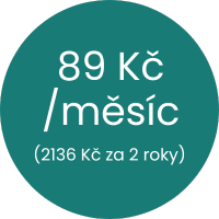 2leté předplatné standard 89 Kč za měsíc