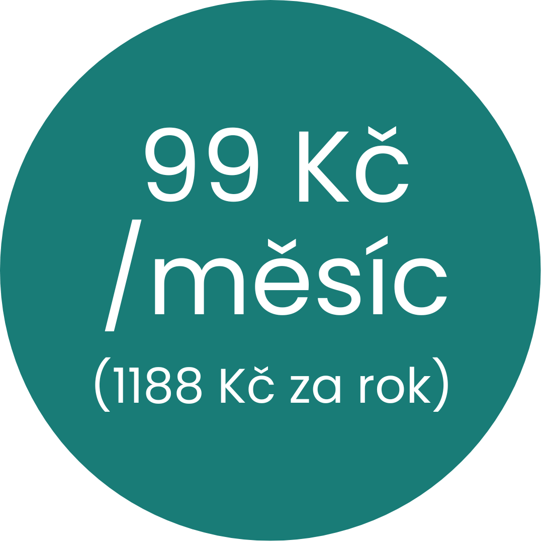 roční předplatné standard 99 Kč za měsíc