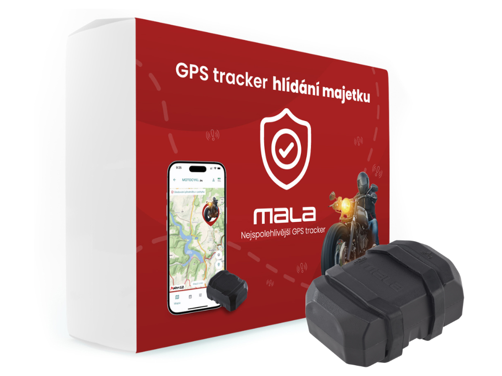GPS tracker Mala pro hlídání majetku – balení a zařízení