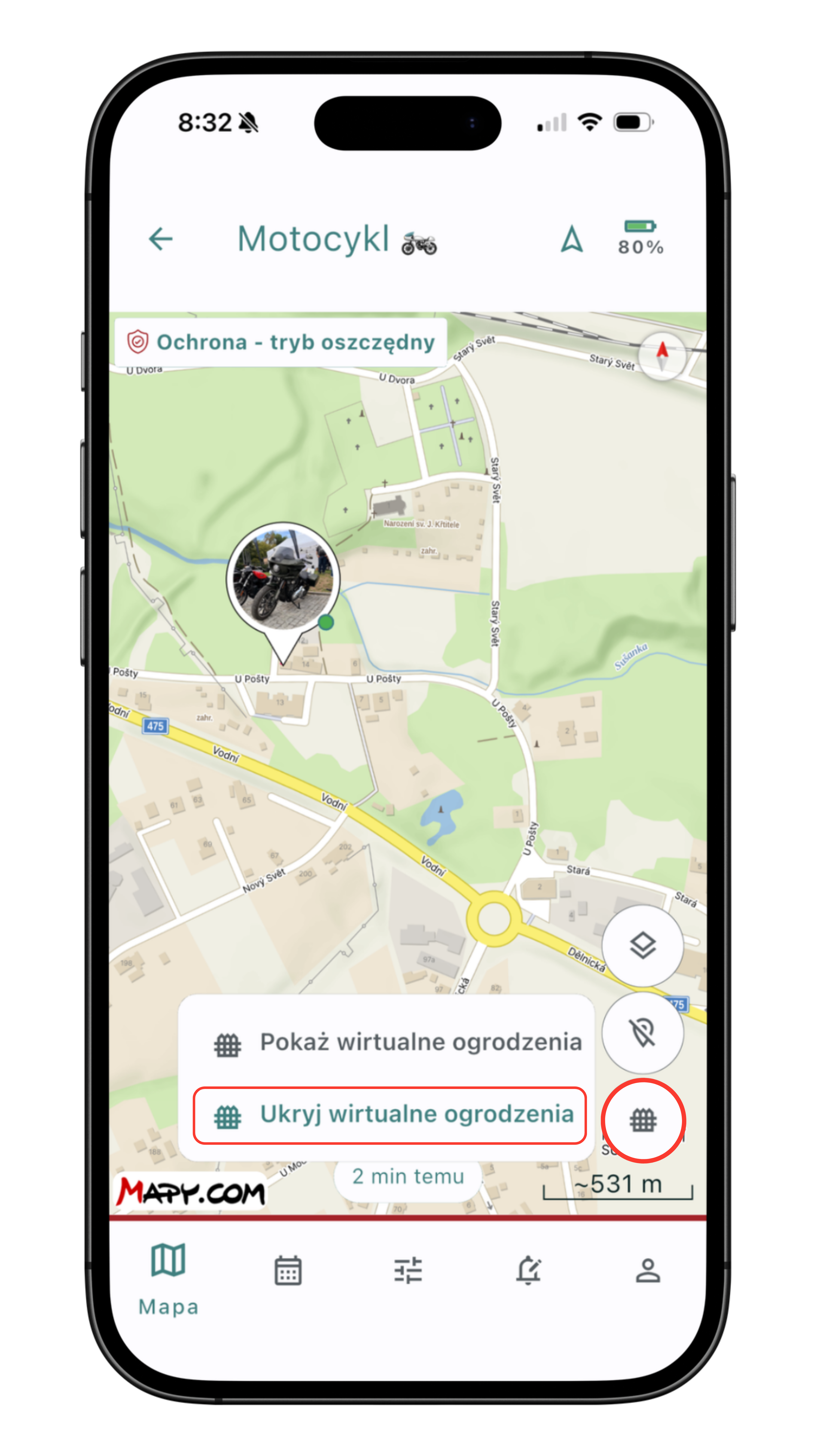 Wirtualne ogrodzenia pozostają aktywne