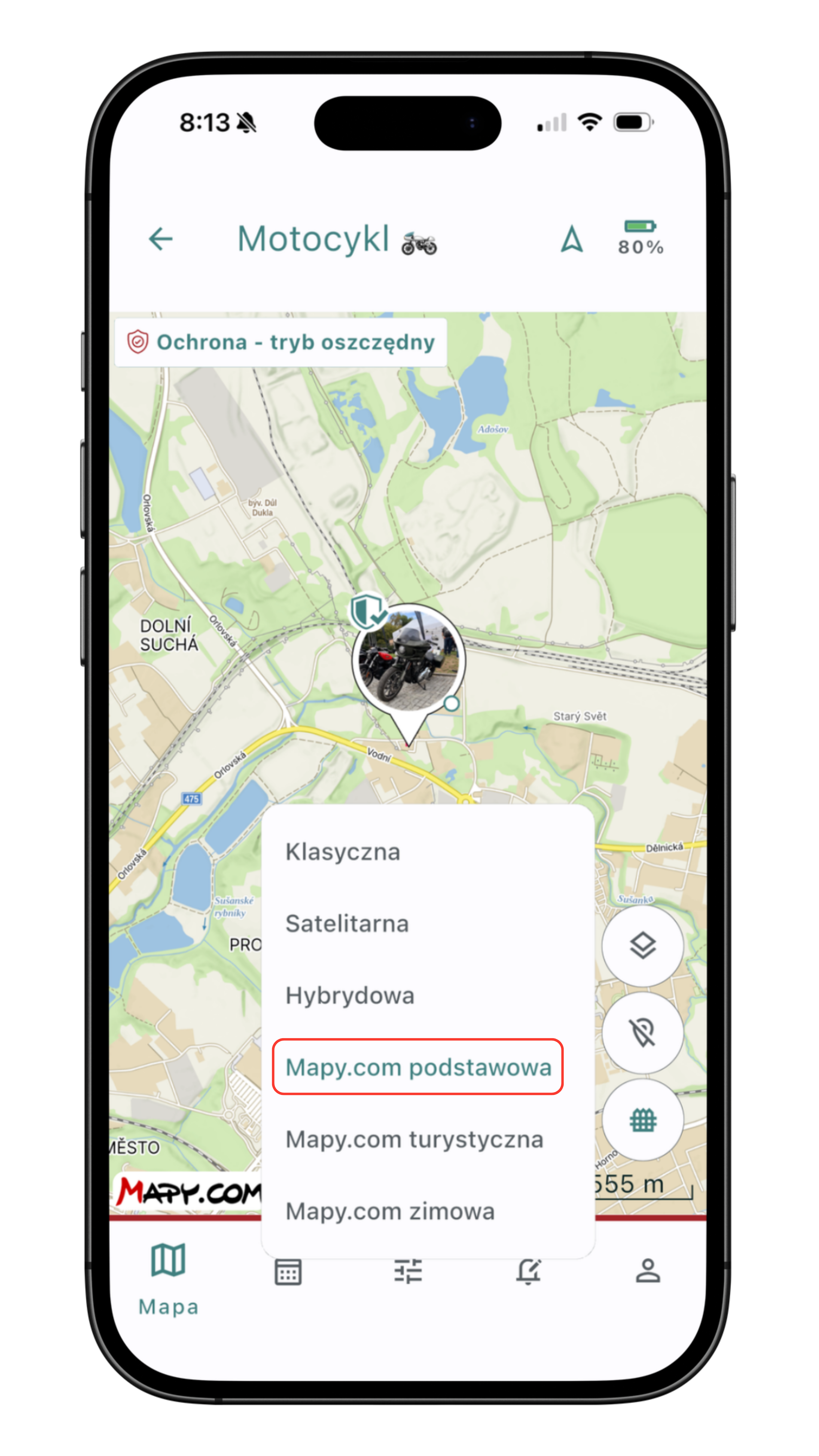 Mapy.com podstawowa
