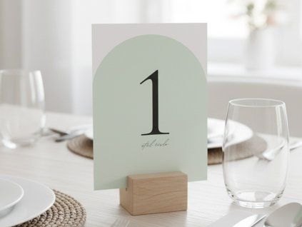 cislo stolu obloukove